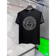 2026 Versace Baharu, T-Shirt Bercetak Lelaki dan Wanita, T-Shirt Mewah, T-Shirt Pasangan, T-Shirt Lo