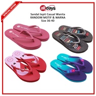 Ando 02 Sandal Jepit Casual Wanita Random Motif & Warna Size 36-40