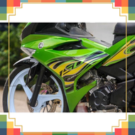 Tem exciter 150 lửa xanh lá màu chuẩn.