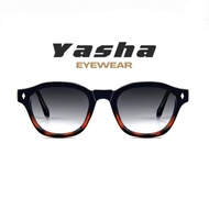 Yasha Eyewear Diamond - Rounded Square Shape Frame Sunglasses UV400 / Anti Bluelight Protection Lens