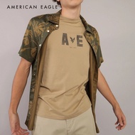 American Eagle Poolside Tropical Button-Up Shirt เสื้อเชิ้ต ผู้ชาย แขนสั้น (NMSH 015-2826-341)