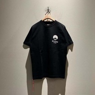 เสื้อยืดแขนสั้นลายพิมพ์ BEAMS JAPAN KYOTO สำหรับผู้ชาย ผลิตในญี่ปุ่น ลายเชือกแดง ทรงหลวม ผ้าฝ้าย ทรง