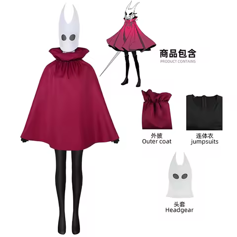 Hollow Knight Silksong Hornet Cosplay Costume Game outfit Cos Cloak Halloween Carnival Gifts Party R