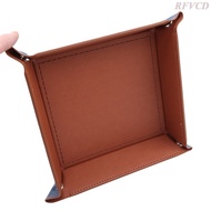 Dice Holder Dice Rolling Tray PU Leather Folding Tray Velvet Accessory [LO]