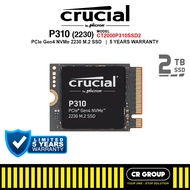 Crucial P310 - PCIe Gen4 NVMe 2230 M.2 - 1TB/2TB SSD (5Yrs Crucial Warranty)