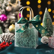 YQ Christmas Gift Bag Christmas Eve Apple Gift Box Transparent Hand Christmas Eve Fruit Packaging Box Candy Small Gift E