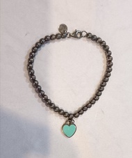 Tiffany & Co. Baby Charm 圓珠心形吊飾手鍊