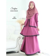 Baju Kurung Surfina SF08 Magenta 3 in 1 KURUNG BLOUSE JUBAH