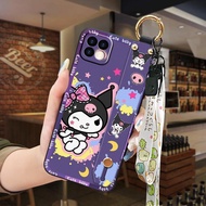 For Huawei Y6 Pro 2019 Y5 2018 Y7 Prime 2017 Y9 Cute Pattern Soft TPU Anti-Drop Mobile Phone Case with Wrist Strap &amp; Lanyard for Women Men