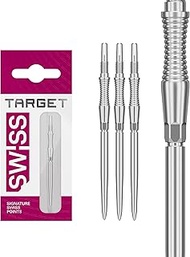 TARGET Darts Swiss Point Storm Dart Points, RST (3 Pack Set of Tips) 30MM/35MM/42MM – Gold/Silver/Bl