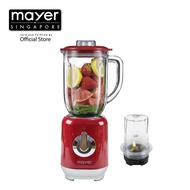 Mayer 1L Glass Blender Jar with Grinder MMBJ1310 / Powerful Motor/ BPA-FREE Grinder Jar/ 1 Year Warranty