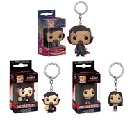 Funko Pop! 2" Marvel Doctor Strange Miss America Keychain Action Figure Keyring Toys Model Dolls