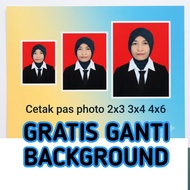PRINT PAS FHOTO 2X3, 3X4, 4X6 COSTUME FREE CHANGE BACKGROUND