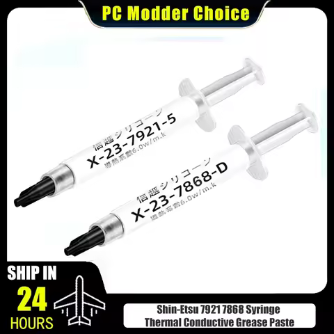 1g 3g 5g 10g Shin-Etsu 7921 7868 Syringe Thermal Conductive Grease Paste Plaster CPU PC Notebook Coo