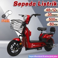 JF Sepeda Listrik Motor Sepeda Listrik Dewasa Sepeda Listrik Premium Mewah 650W