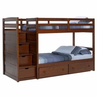 Dipan ranjang / kamar tidur tingkat anak custom kayu HPL 100x200