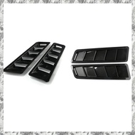 X7Car Hood Air Intake Scoop Vent Louver Cooling Panel Hood Air Intake Panel ABS17X5 Inches