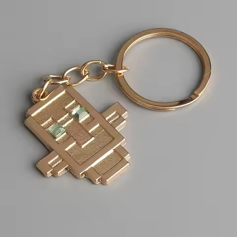 1/2PCS Game Totem of Undying Cosplay Keychain Alloy Cyberpunk Pendant Keyring Key Chain Bag Props Or