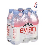 Evian Water 6 Bottles 500ml