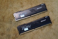 RAM (หน่วยความจำ) KINGSTON FURY BEAST DDR4 (BLACK) (KF432C16BBK2/16) 16GB (8GBx2) DDR4 3200MHz