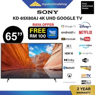 Sony 65 Inch 4K UHD Android TV KD-65X80AJ HDR10 Google Play Store Disney Plus Netflix Youtube 65X80A