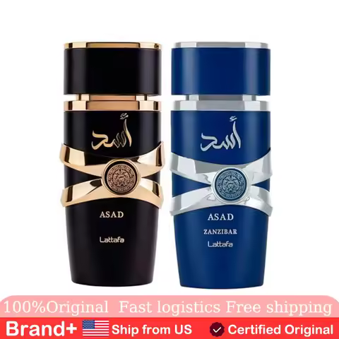 Lattafa Perfumes Asad Unisex Eau De Parfum Spray 3.4 Ounce Arabian Cologne Long Lasting Fragrance Na