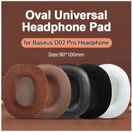 Oval Earphone Pad Earmuff for Baseus D02 Pro Headset  80 * 100mm Headset Protective Universal Case R