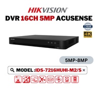 HIKVISION CCTV DVR 16CH Digital Video Decorder AcuSense 16 Channel 5MP-8MP DVR iDS-7216HUHI-M2/S