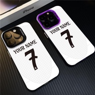 Name & Number Customizable Real Madrid FC Phone case for iPhone 16 15promax 14 13 12 11pro 2024-2025