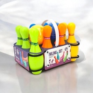 SET BOLA BOLING UNTUK KANAK-KANAK DENGAN 2 BOLA BOWLING DAN 10 PIN