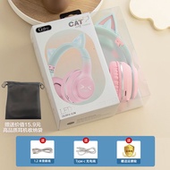 Gjby Cat Ear Headset Style Cartoon Bluetooth Headphones for Music Listening And Calls Ideal New Year