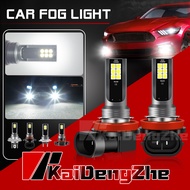 1Pcs H8 H3 H7 H11 Car 12 LED Fog Light Bulb 9005 HB3 9006 HB4 6000K White Yellow Auto Fog Lamp