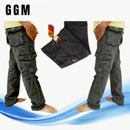 HIJAU Men's Long Cargo Pants PDL DC Cargo Adult Mountain Army Green For Men 27-38 D'KARVER Wholesale
