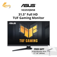 ASUS TUF Gaming VG32VQM5B Gaming Monitor – 31.5-inch with Free H100 White