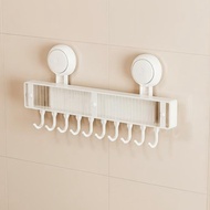 Bathroom Storage Rack No Drill Organizer Strong Suction Large Capacity Shower Holder