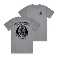 Dark Angel SEAL Team 3A Printed Short Sleeve Men's 100% Cotton Tactical Wind Loose Street Top T-Shir