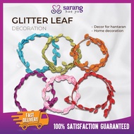 Glitter Leaf Decoration Hanging Décor Event Hantaran Decoration Bunga Gantung Majlis Kenduri Kahwin 
