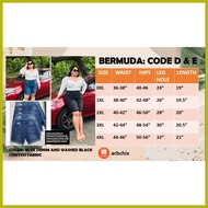 ∣ ❀ ✺ PLUS SIZE BERMUDA TOKONG SHORT FOR BIG WOMAN STYLE TATTERED, RIPPED, STRETCH, GOOD FOR BIG TH