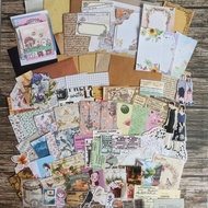 Journal kit journaling kit aeshetic junk journal scrapbook bundle aesthetic bujo kit 100 pcs