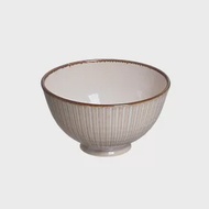 【Marusan Kondo】Fusho扇形 輕量陶瓷飯碗12cm ‧ 象牙白