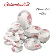 46pcs Opal Dinner Set/Set Pinggan Mangkuk Kaca Opal - 026566