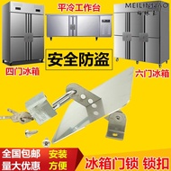 B. b.Commercial Refrigerator Lock Refrigerator Lock Commercial Four-Door Refrigerator Lock Buckle Si