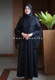 GAMIS BRUKAT GAMIS BISMILLAH CAPE BROKAT MAXI DRESS MUSLIM