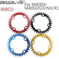 SNAIL Round Chainring 96BCD symmetric M4000 30 32t 34t 36t 38t  96 BCD alivio Mountain Road Bike Cha