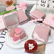 [GOGO TALES] GOGO TALES 2in1 Eyeshadow Palette with Pink Heart Blush, 9g (GT808)