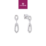 HABIB Diamond Earrings in 375/9K White Gold 457920625