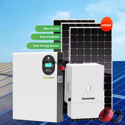 Energy Storage Solar System Lifepo4 Battery Pack 5KW 10KW 20KW Inverter Growatt Rechargeable Lithium