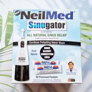 อุปกรณ์ล้างจมูก พร้อมผงโซเดียมคลอไรด์ โซเดียมไบคาร์บอเนต Sinugator Sinus Relief Cordless Pulsating N