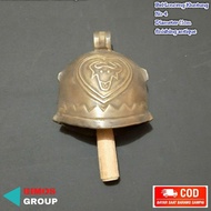 COW BELL DOORBELL NO. 4 COW KLUNTUNG ANTIQUE BRASS BELL COW KLONTONG