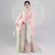 Classical Dance Costume Female Body Rhyme Gauze Clothes Ethnic Dance Practice Costume Chinese Drama 